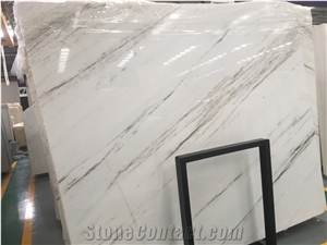 China Pure White Marble Slab Tile