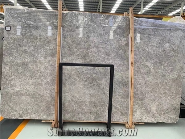 Dora Cloud Grey Marble Slabs Tiles Wall Floor Step Project