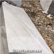 White Grey Thick Vein Marble Blocks, New Pentelicon Marble