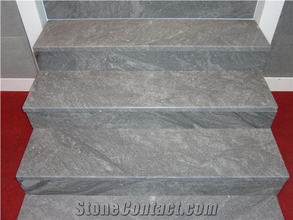 Develi Blue Stone Stair Steps and Risers