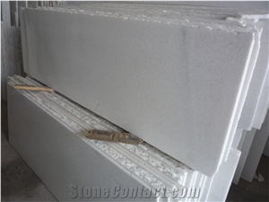 White Crystal Marble Slab Tile Wall Floor Step Project