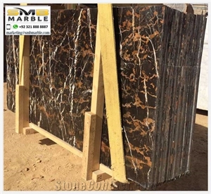 Micheal Angelo Marble Slabs, Black Gold Marble