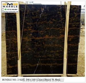 Micheal Angelo Marble Slabs Tiles, Black Gold Marble
