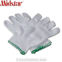 Factory Sell Black Cotton Knitted Gloves Hand Job Gloves