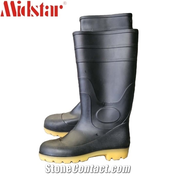 Wearable Pvc Waterproof Labor Shoes Gumboots