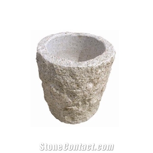 Granite Flower Pot,Large Plants Stone Gardening Pots