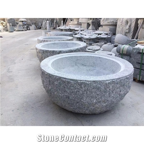 Granite Flower Pot,Large Plants Stone Gardening Pots