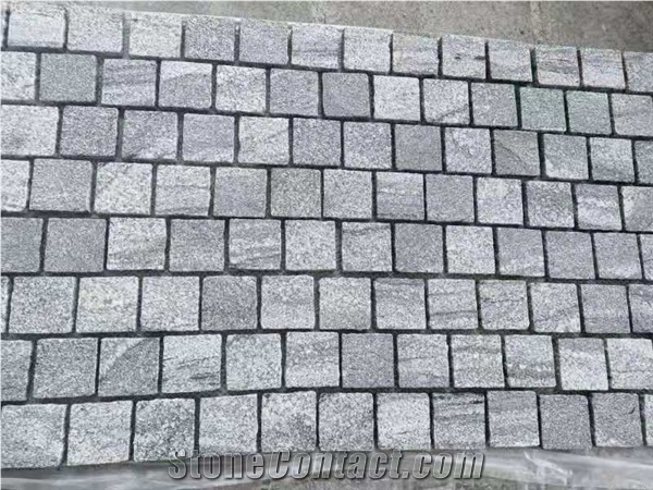 Grey Cloudy Granite Mosaic Future Garden Design ,Paver Stone