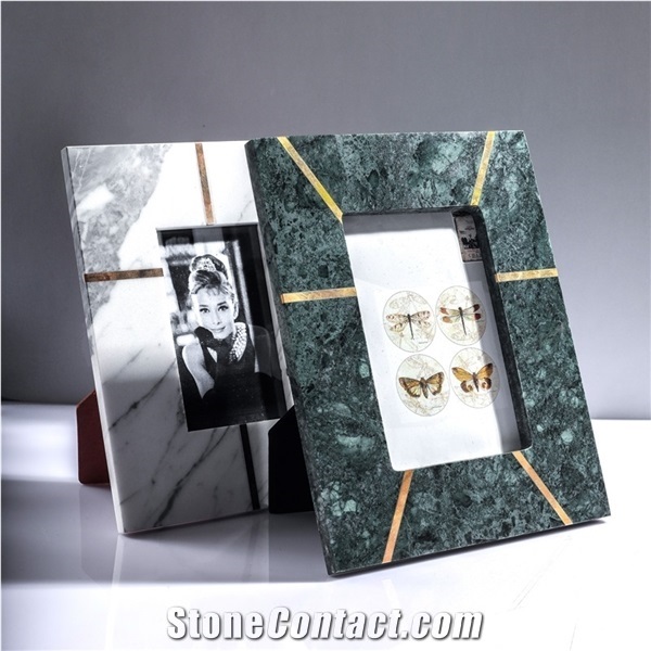 Marble Picture Frame Photo Framework Home Office Decoration