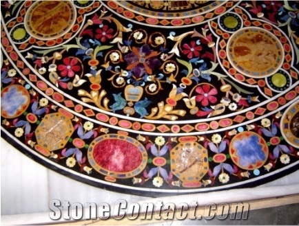 Round Art Table Design Inner Furniture Decor Marble Stone