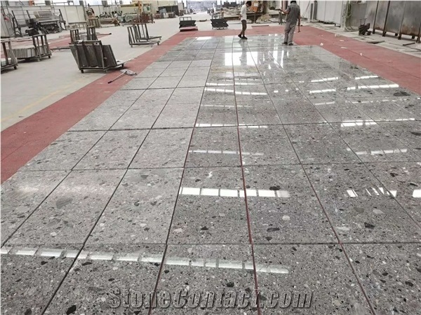 White Artificial Terrazzo Flooring Paver,Interior Trim Cover