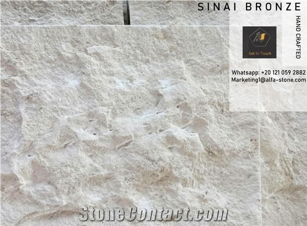 Sinai Bronze Chiseled Limestone Tiles