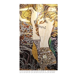 Klimt Characters Series Glass Mosaic Artworks Stone