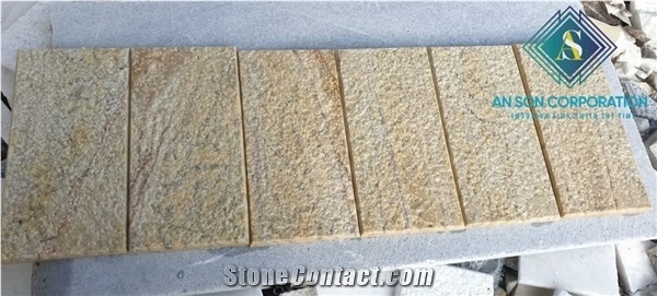 Best Stone Yellow Bush Hammer Stone Tile