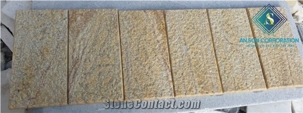 Best Stone Yellow Bush Hammer Stone Tile