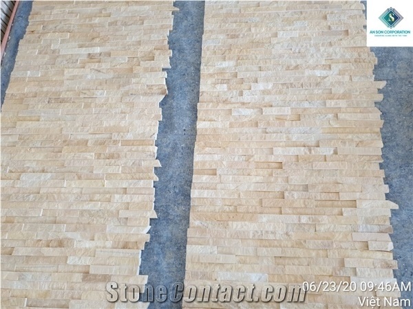 Best Yellow Wall Panels Stone from Vietnam