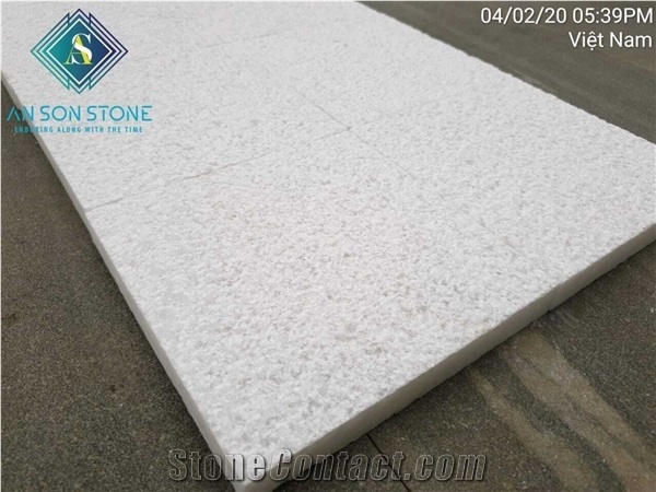 Big Promotion for White Bush Hammer Stone Tile