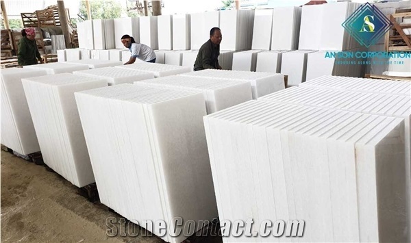 Dinamond White Marble Tiles Polished Surface Floor Wall Tile