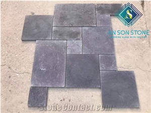 French Pattern Grey Marble for Outdoor Terrace, Patio