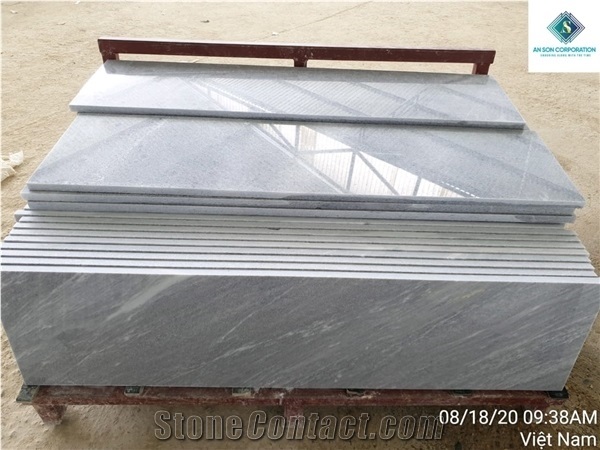 Grey Marble Tiles for Stone Stairs Step Risers