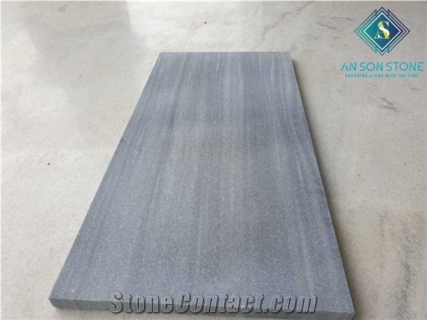 Grey Marble Tiles Sandblasted Surface Avoid Slippy