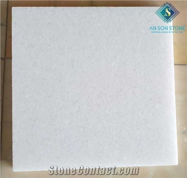 Honed Crystal Pure White Marble Tiles 30x60