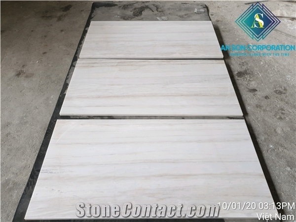 Hot Sale Of Milky White Marble Tiles from an Son Stone