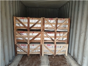 Packing Process Of White Marble