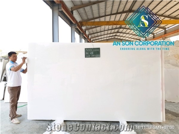 Polished Pure White Marble Big Slabs Best Price