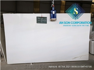 Snow White Marble Slabs from Vietnam