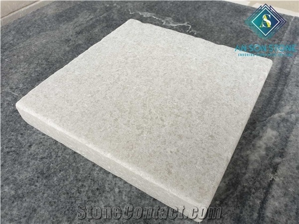 Tumbled White Marble Best Quality Tiles Ourdoor Avoid Slippy