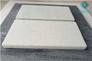 Tumbled White Marble Best Quality Tiles Ourdoor Avoid Slippy