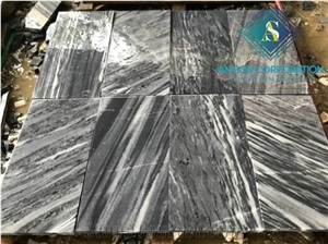 Vietnam Best Price Black Marble - Tiger Veins Marble Tiles