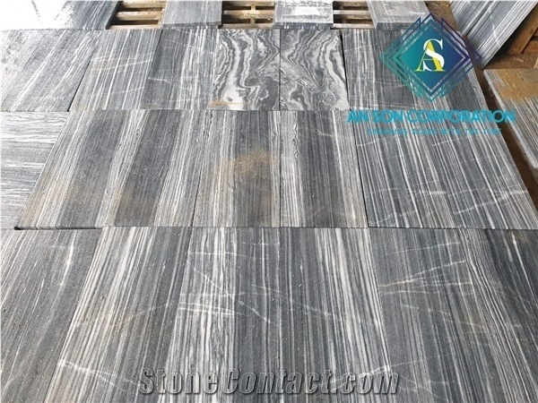 Vietnam Best Price Black Marble - Tiger Veins Marble Tiles