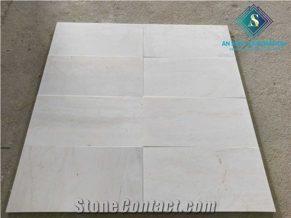 Vietnam Cloudy White Marble Tiles