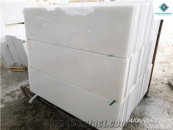 White Marble Steps and Risers