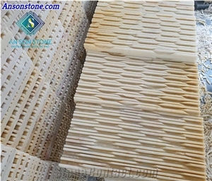 Yellow Comb Chiseled Cladding Stone Low Cost