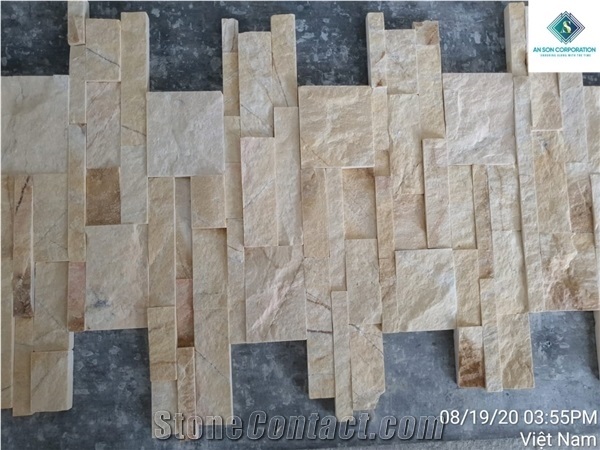 Yellow Marble Combination Wall Panel