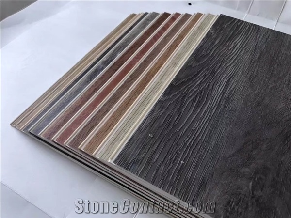 Click Lock Spc Flooring Tiles Wooden Design