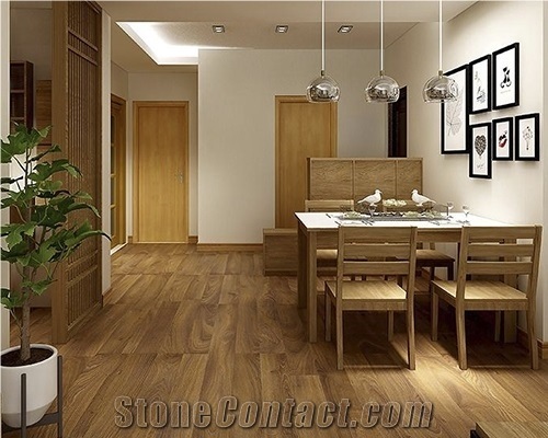 Click Lock Spc Flooring Tiles Wooden Design