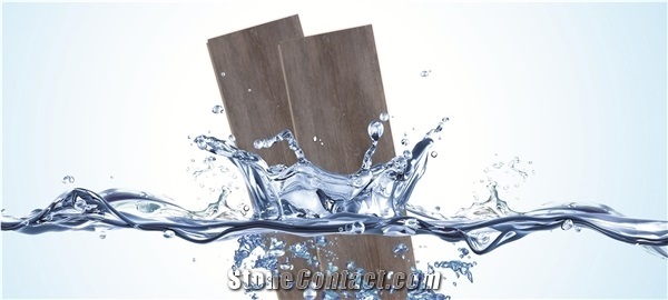 Spc Click Lock Flooring Tiles Wooden Design Artificial Stone Spw045