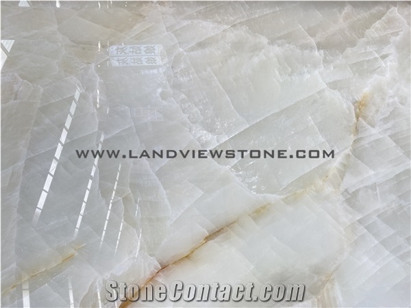 Opal Crystal Onyx, White Crystal Onyx Slab