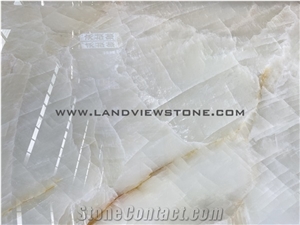 Opal Crystal Onyx, White Crystal Onyx Slab
