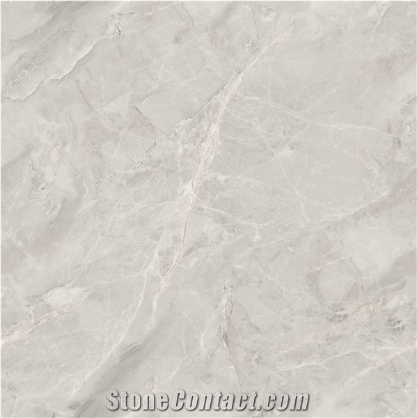 China Artemis Silver Grey Marble Ceramic Glazed Tiles Slab