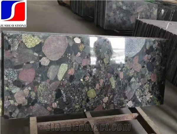 Polished Multicolor Granite Slab & Tiles