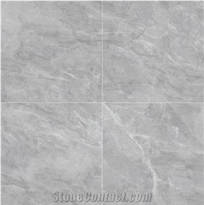 Rectified Porcelain Snow Hill Grey Marble Glossy Ceramics