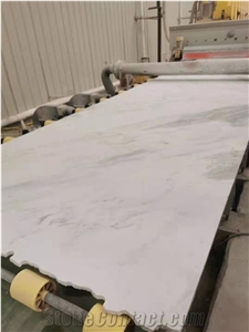 White Orlando Grey Polish Wall Marble Flooring Kitchen Tile