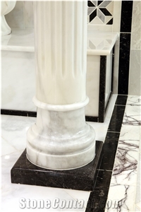 Afyon White Marble Column