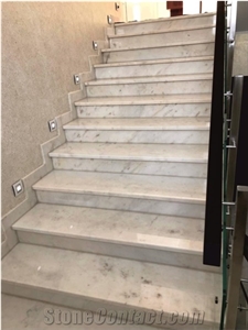 Afyon White Marble Stairs