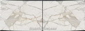 Calacatta Gold Vein Marble Bookmatched Slabs